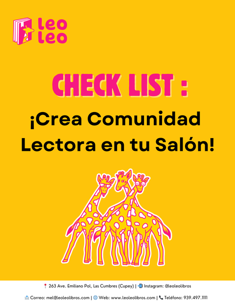 Checklist para crear COMUNIDAD LECTORA