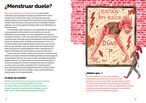 Menstruación en marcha