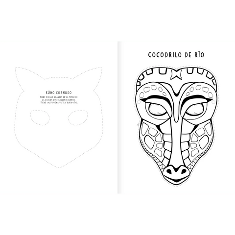 Máscaras: pinta y recorta