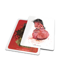 Detalle de las cartas ilustradas de Retratos en juego