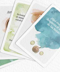 Detalle de textos y consignas del juego Poética del té
