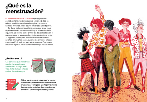 Menstruación en marcha