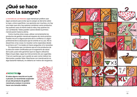 Menstruación en marcha