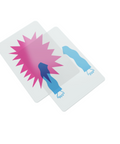 Superposición de cartas transparentes del juego POPS