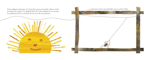 La araña muy ocupada