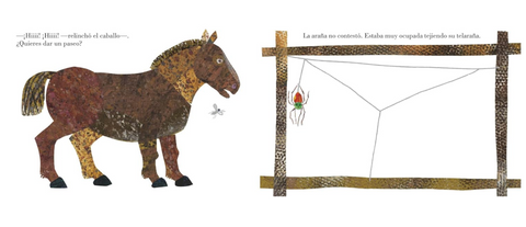 La araña muy ocupada