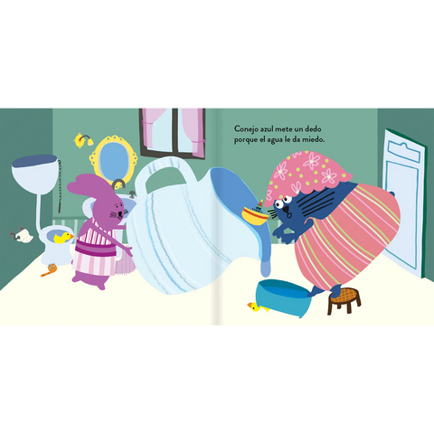 A bañarse, conejitos