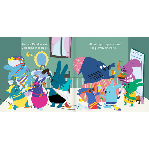 A bañarse, conejitos