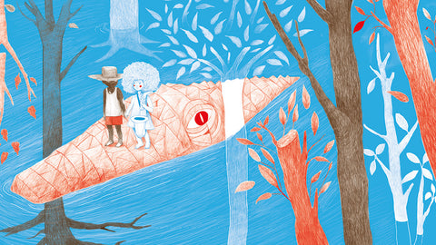 Bastian Bom y el cocodrilo blanco