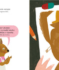 Interior de Detective Topo, doble página ilustrada por Camilla Pintonato