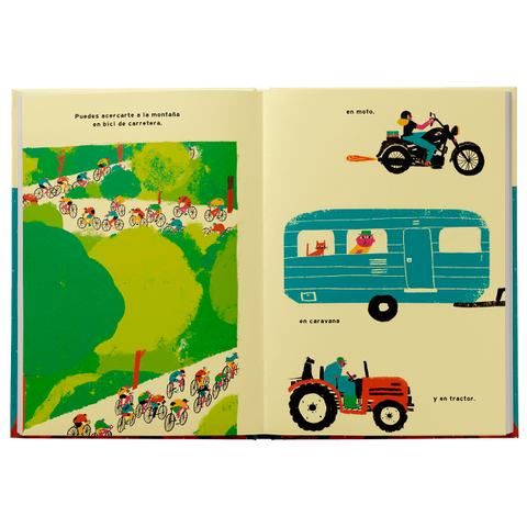 La montaña — doble página interior ilustrada