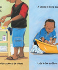 Interior de Lola le lee al pequeño Leo: Lola comparte libros con su hermanito