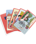 Combinación de cartas ilustradas del juego Alelí