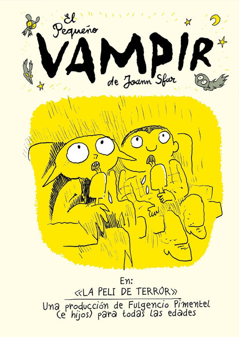 Portada de El Pequeño Vampir: La peli de terror, de Joann Sfar