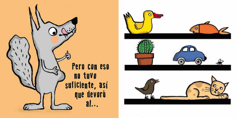Interior de El lobo y la mosca — Takatuka