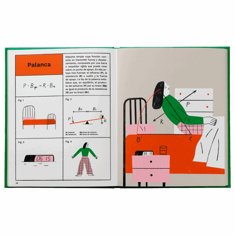 Interior de Mecánica ilustrada — palancas