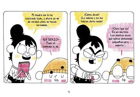 Interior de ¡Yo sé de verdad cómo se hacen los bebés!, de Monsieur Mouch y Maria-Paz