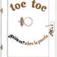 Toc Toc  ¿quién es? abre la puerta
