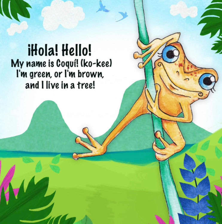 Coquí ¡Hola! ¡Hello!