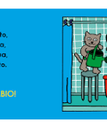Niña, gato, agua, pato — contraportada