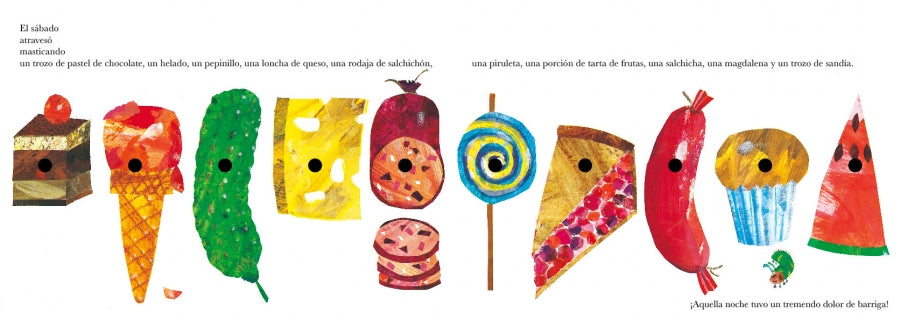 La pequeña oruga glotona